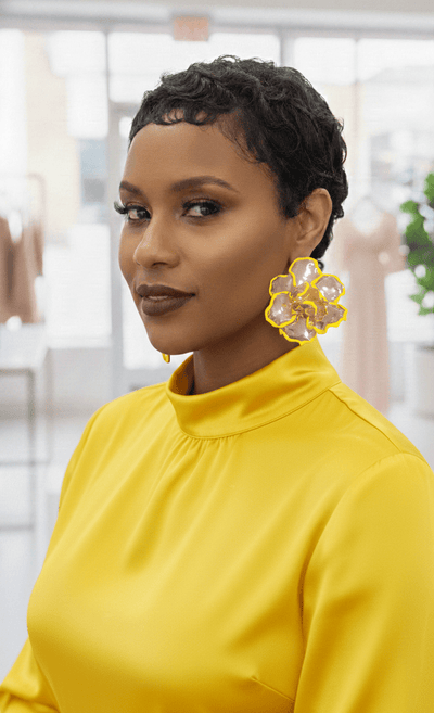✨Golden Bloom Statement Earrings