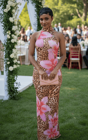 🌺 The "Wild Bloom" Halter Maxi Dress 🌺