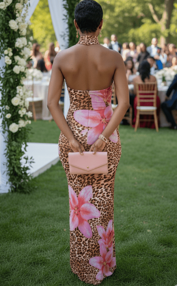 🌺 The "Wild Bloom" Halter Maxi Dress 🌺