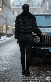 🖤 The Noir Cropped Faux Fur Jacket