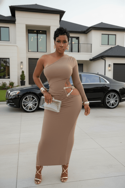 ✨ The "Riviera Glamour" Cut-Out Maxi Dress ✨